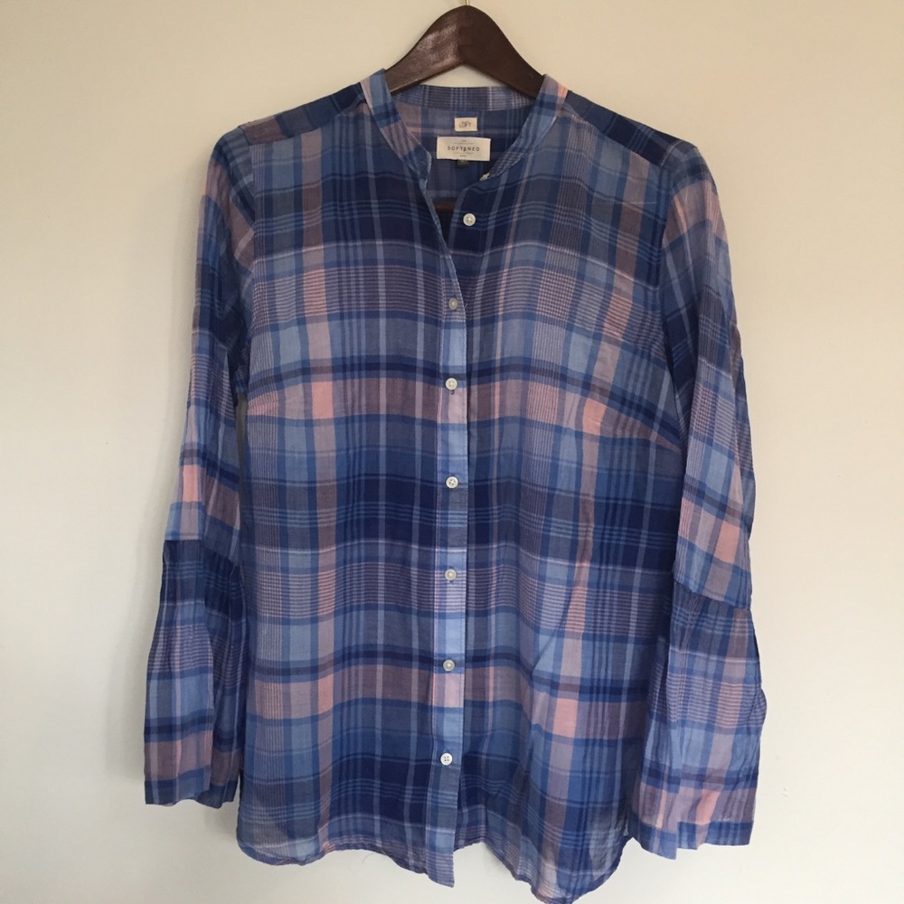 ✨ LOFT Whisper-thin Bell-sleeve Flannel